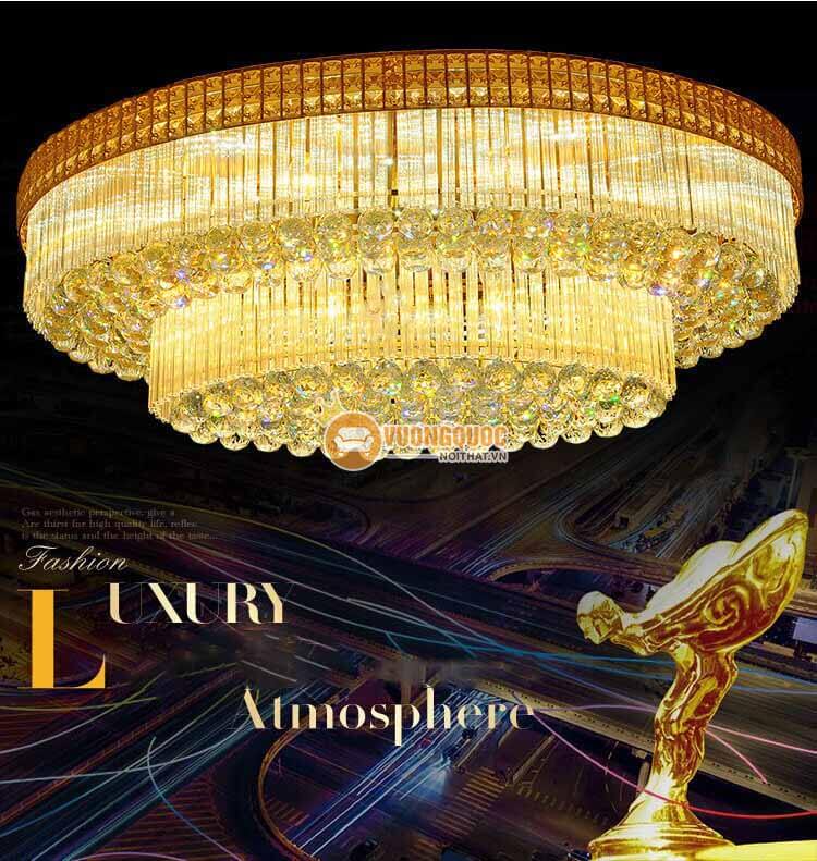 Đèn ốp trần pha lê đẹp long lanh CM277-1